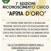 1^ Edizione Riconoscimento Civico "APINA D'ORO"