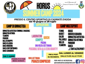 SUMMER CAMP 2024 - HORUS
